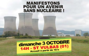 Lire la suite à propos de l’article Grande manifestation antinucléaire le dimanche 3 Octobre aux abords de la centrale nucléaire du Bugey dans l’Ain