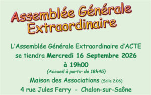 Lire la suite à propos de l’article Assemblée Générale Extraordinaire